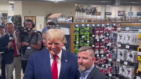 Donald Trump buys a custom Glock pistol with his face on it.