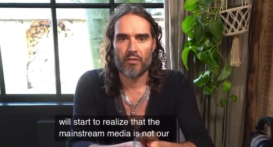 Russell Brand hits back at mainstream media's hatchet jobs on him