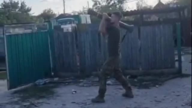 Some Ukrainian men and grenade launchers.