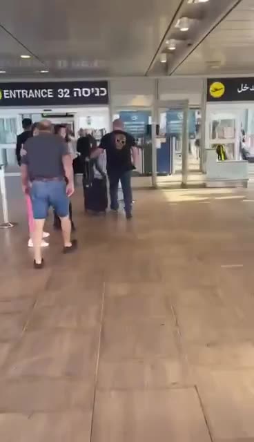 Sirens at Ben Guiron Airport, Tel Aviv.