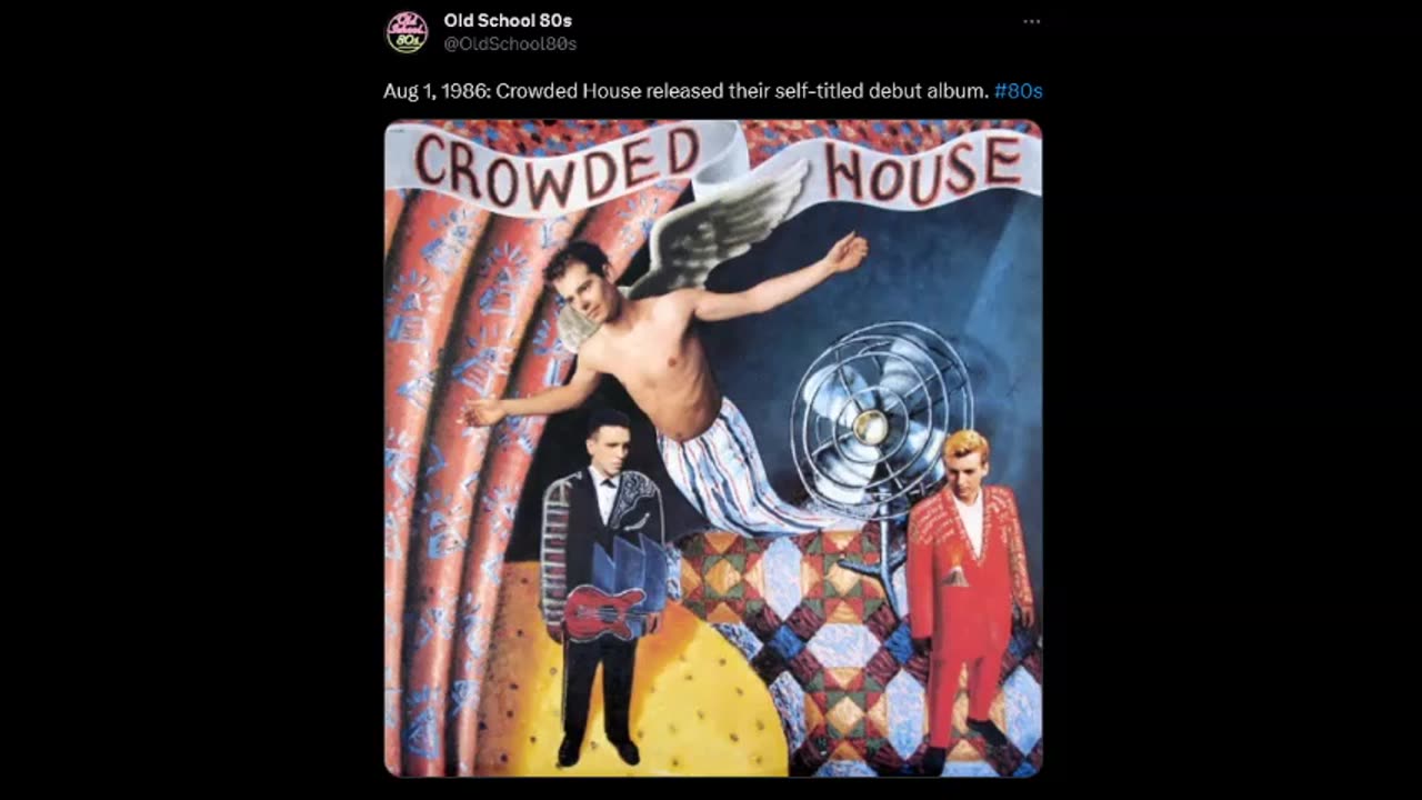 Today in 1986 Crowded House released their self-titled album