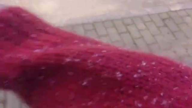 It's starting to snow