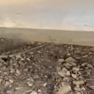 Driver extremely lucky after colliding with an iron bar at high speed