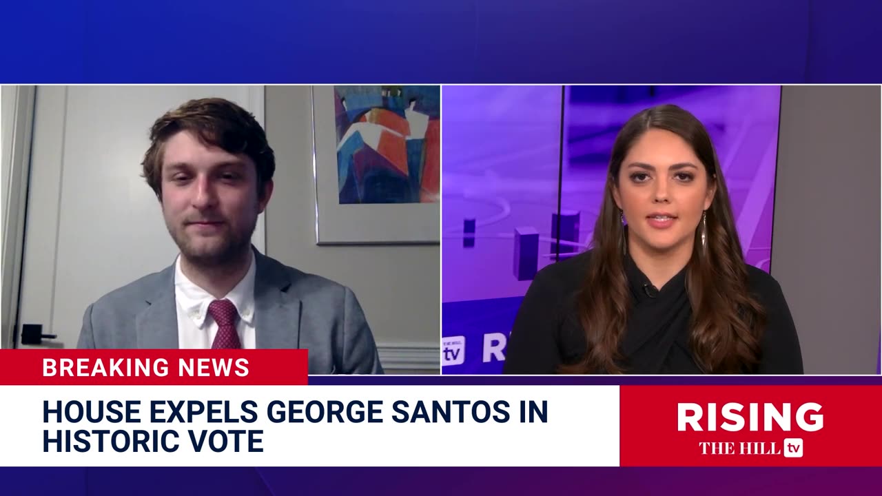 BREAKING: WATCH As George SantosEXPELLED From Congress, FLEES WithoutAnswering Questions