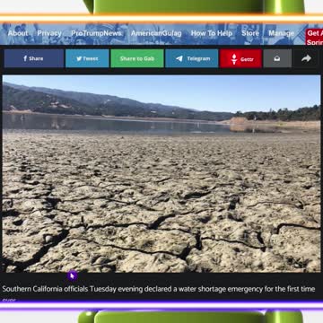First Ever Water Shortage Emergency In California