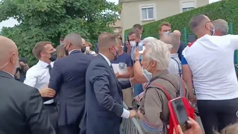 French President Macron Slapped in Face During Village Visit | 10 News First