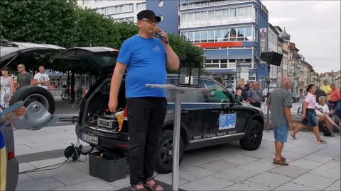 74. MAHNWACHE - BAUTZEN, Kornmarkt, 04 07 2022 - Eröffnung, Andaсht KATRIN