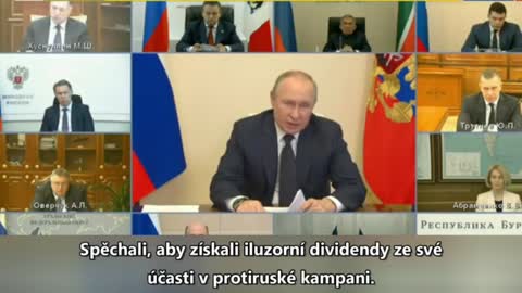 Vladimir Putin ve fenomenálním projevu o Totální válce Západu proti Rusku - 16.3. 2022