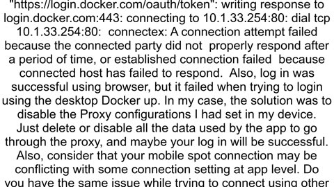 Docker desktop sign in failed but sign in from web was successful