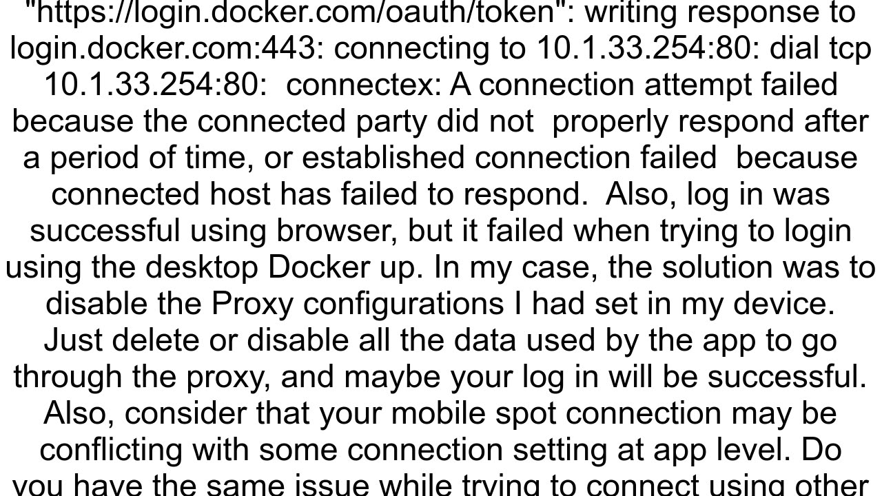 Docker desktop sign in failed but sign in from web was successful