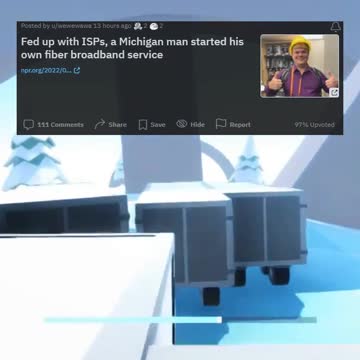 Fed up with ISPs a Michigan man started his own fiber broadband service