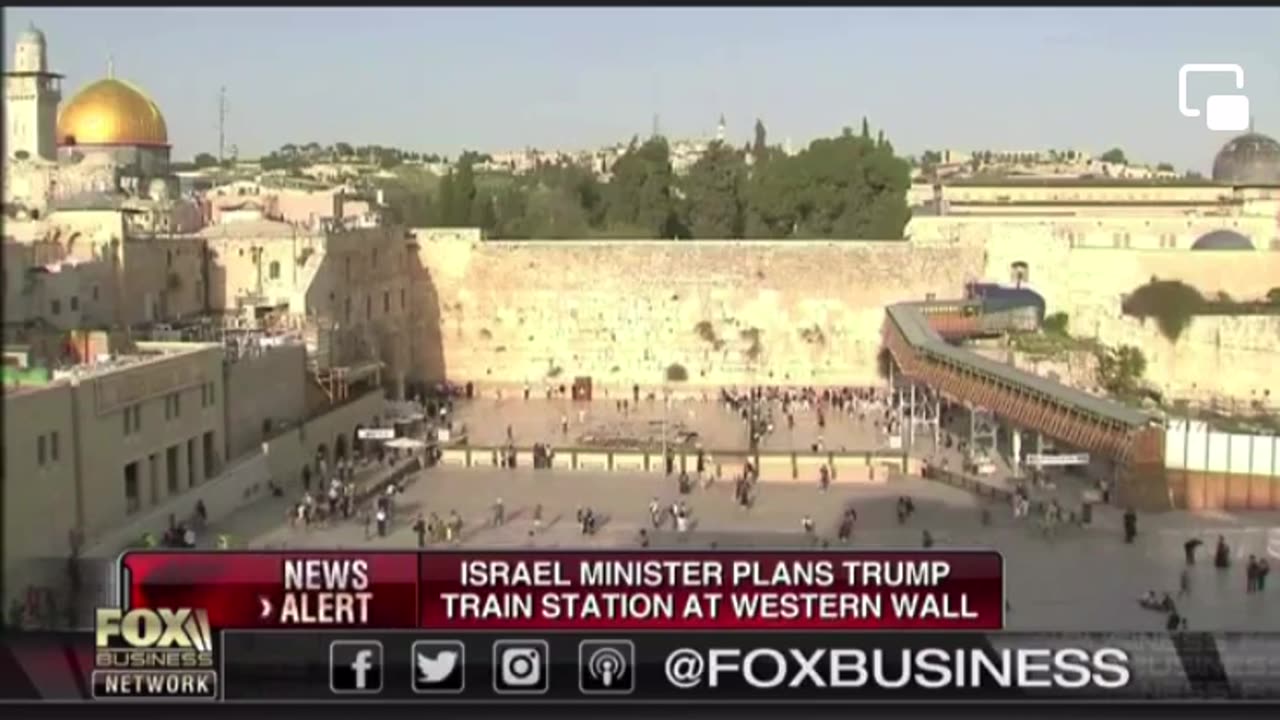 Trump Train Station near Western Wall