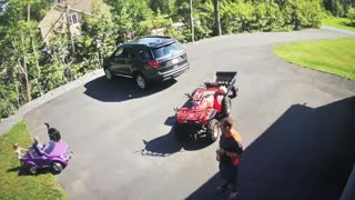 Hotwheels CRASH! Dad doesn’t even drop his beer!