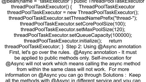 SpringBoot213 Parallel methods invocation with Async with CompletableFuture aren39t being invoked i