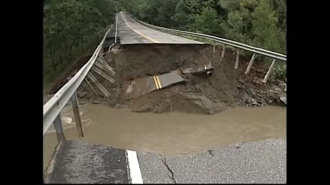 Dangerous! Road Collapse | Intense Storm