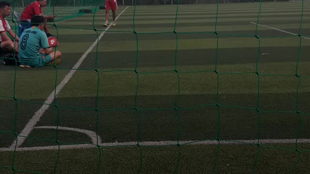 warm-up before playing football