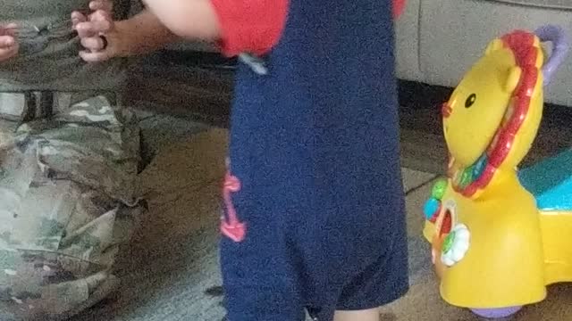 He can't stop giggling