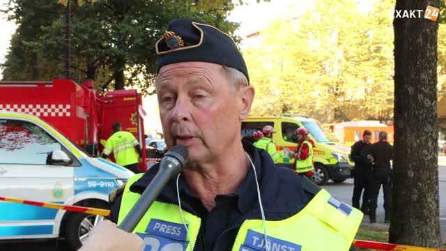 Polisen kommenterar explosionen i centrala Göteborg