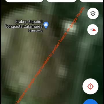 video de un pulpo gigante que aparece en google maps