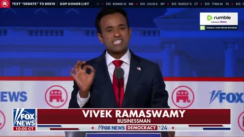 Vivek Ramaswamy's Closing Statement, First Republican Debate