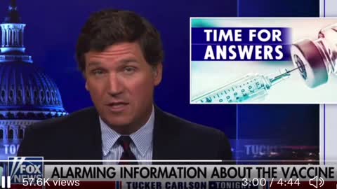 Tucker Carlson exposes experimental injection