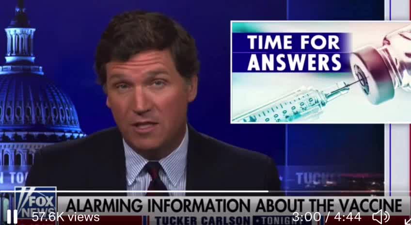 Tucker Carlson exposes experimental injection