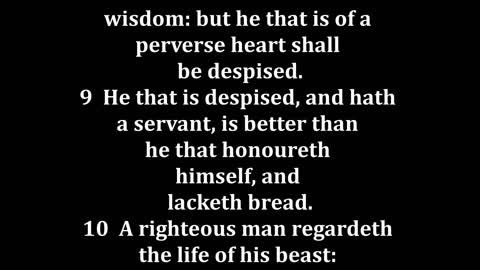 Proverbs 12 King James version