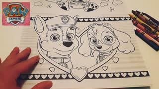 Paw Patrol Coloring Book/Skye and Chase in Love