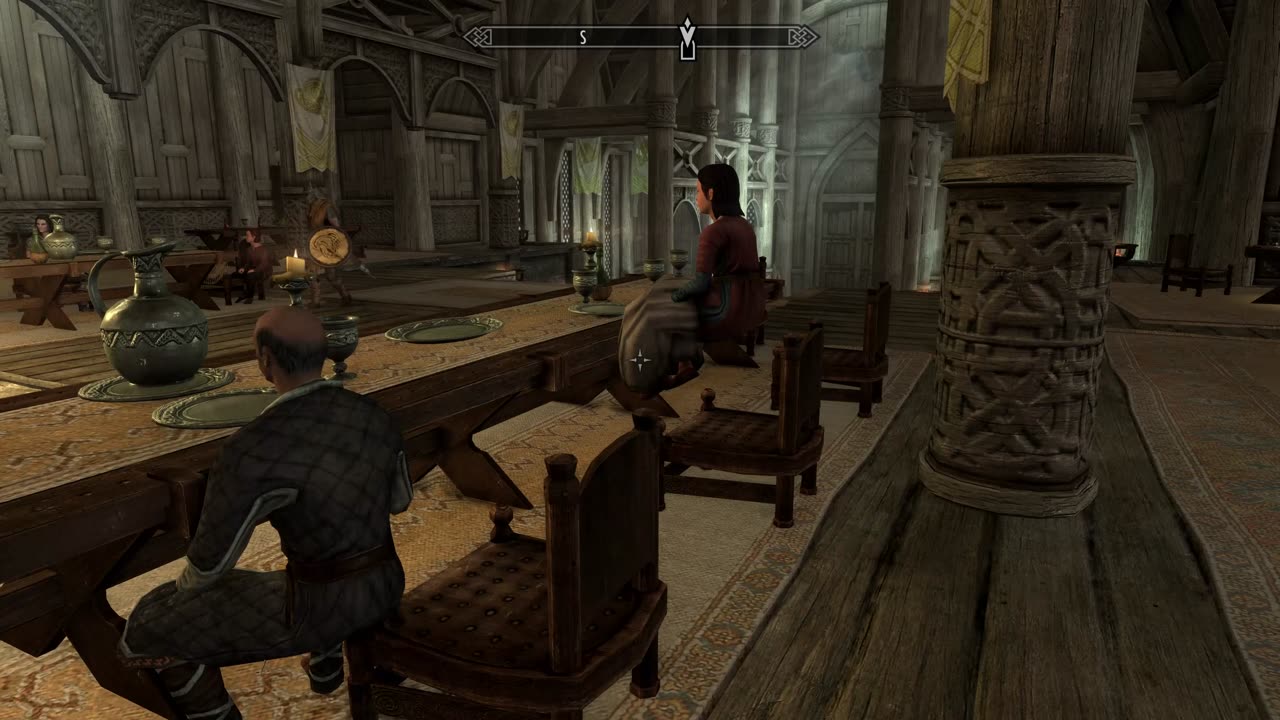 The Elder Scrolls V: Skyrim- she's floating.