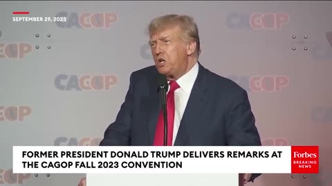 Trump Attacks 'Gavin Newsom And The Far Left Communists In Sacremento' In Speech To California GOP