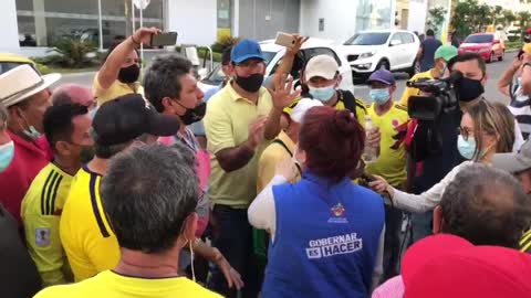 Paro de conductores | Representantes de la Alcaldía en la Puerta del Sol