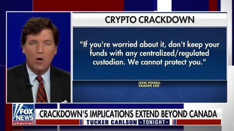 Tucker Carlson, Marty Bent slam Trudeau's crackdown on crypto wallets of FreedomConvoy protesters