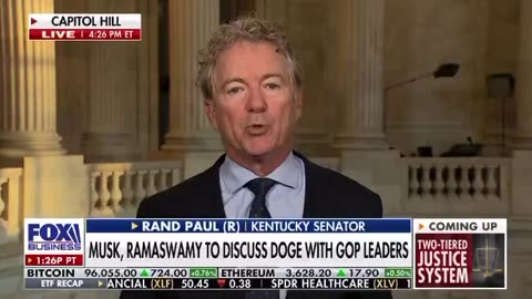 Rand Paul says he is working with Vivek/Elon on DOGE.