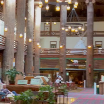 Lodge in Glacier Park, Montana