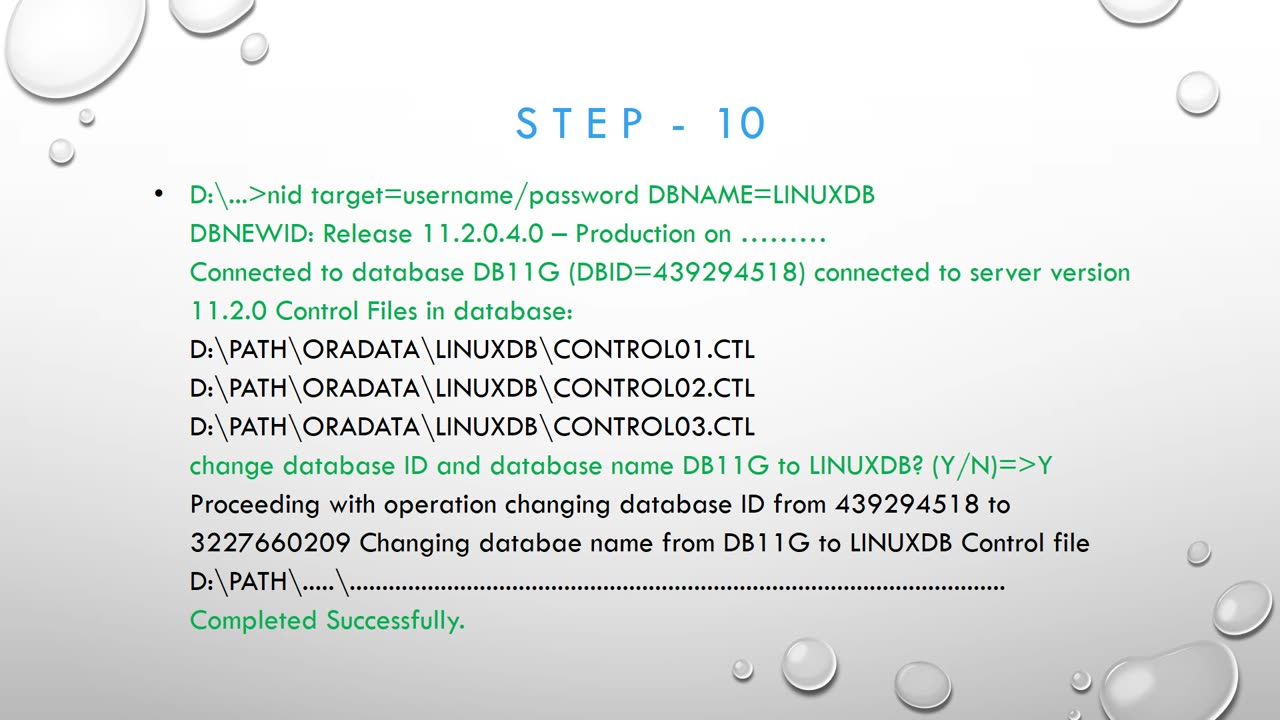 Linux Oracle database RMAN restore to Windows