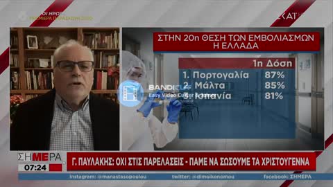 ΠΑΥΛΑΚΗΣ: ΧΡΩΣΤΑΜΕ ΣΤΟ ΧΑΡΟ ΘΑΝΑΤΟΥΣ