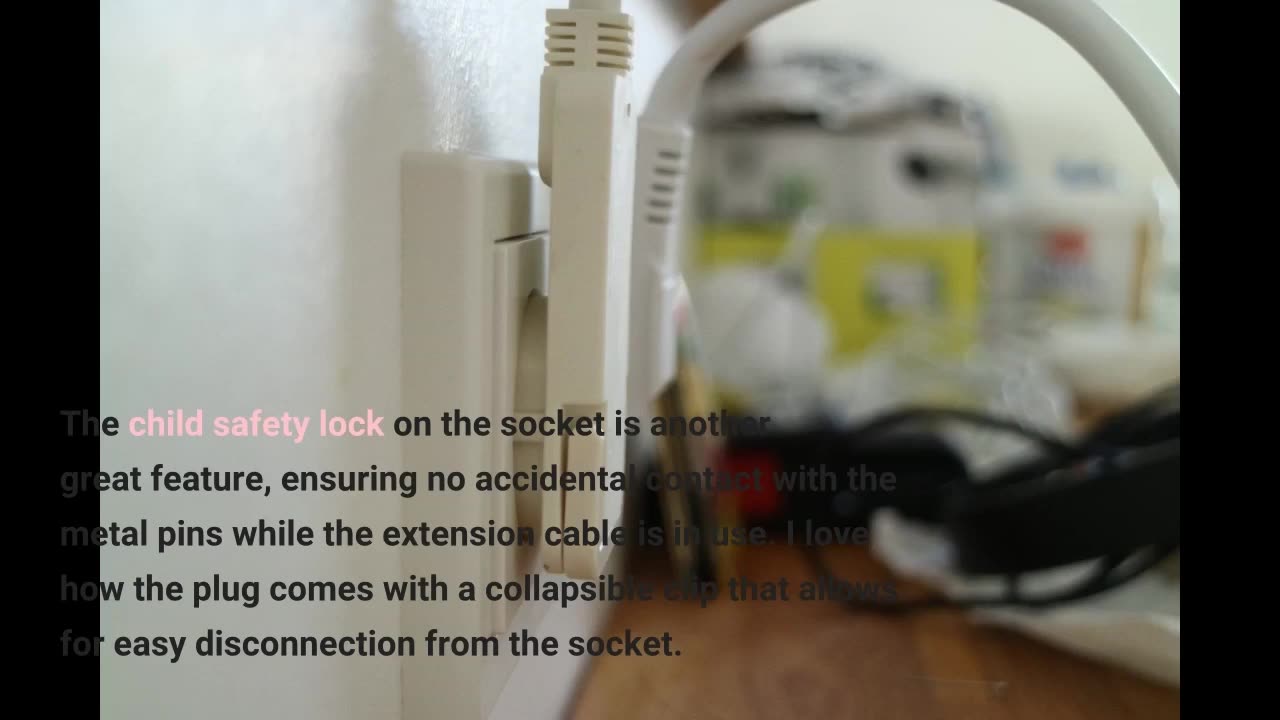 Brennenstuhl High-quality Plastic Extension Cable with flat plug.