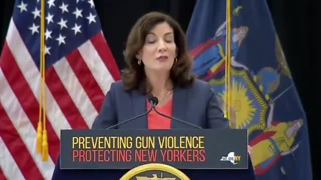 Gov. Kathy Hochul: "In the state of New York, we're now requiring social media networks to monitor and report hateful conduct on their platforms."