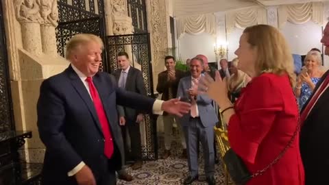 Donald Trump Attends a Party at Mar-a-Lago