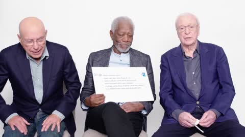 Morgan Freeman, Michael Caine, and Alan Arkin Answer the Web_s Most Searched Questions