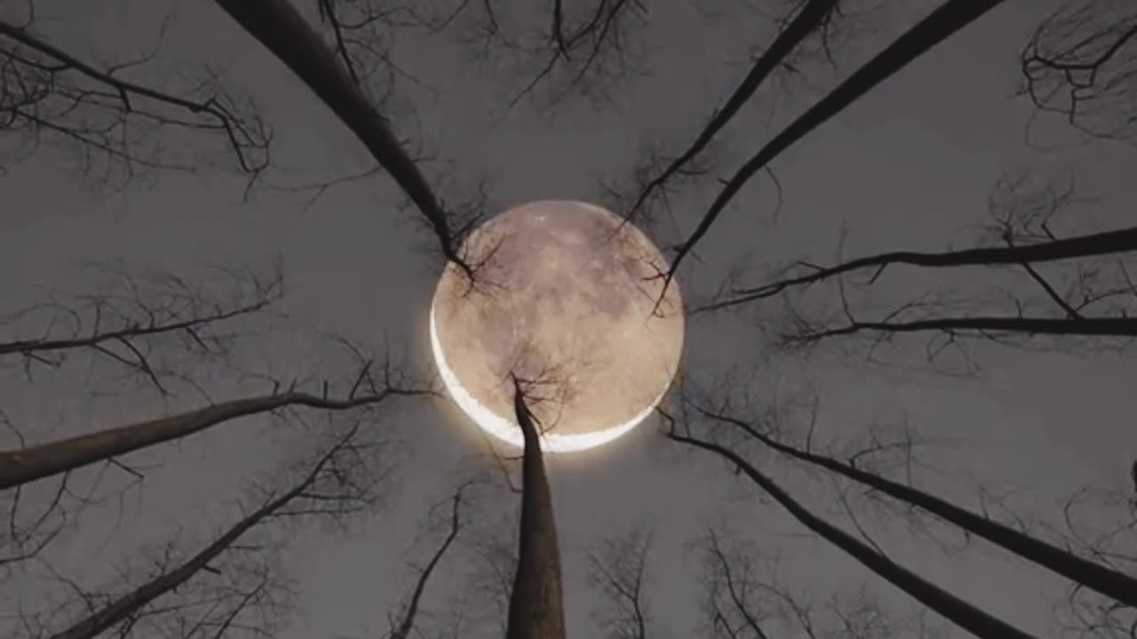 A beautiful view of moon