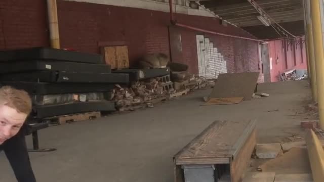Warehouse black beanie skate grind