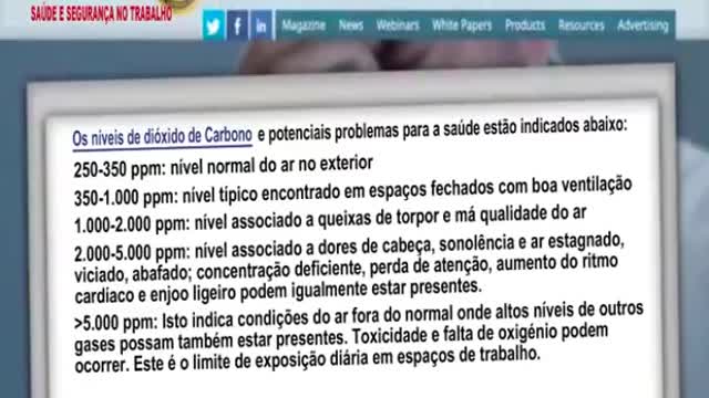 Teste ao vivo a máscaras