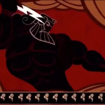 He hurled his thunderbolt.