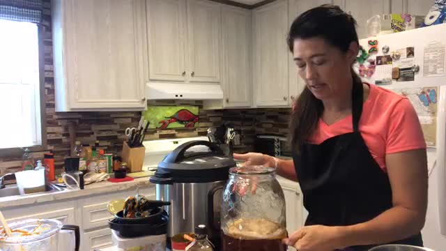 20 min Lentil soup - Pumpkin dessert and Kombucha