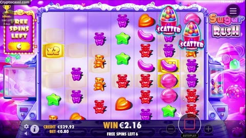 Sugar Rush 140x Bonus Win