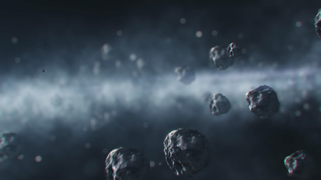 Asteroids in space