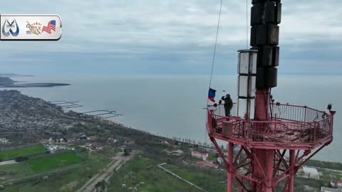 The flag of the Donetsk People's Republic was raised over Mariupol