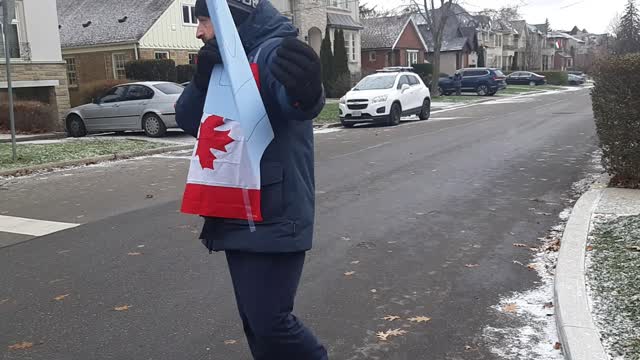 Big Pharma Doctor Isaac Bogoch's Neighbor Was Counter Protesting Me