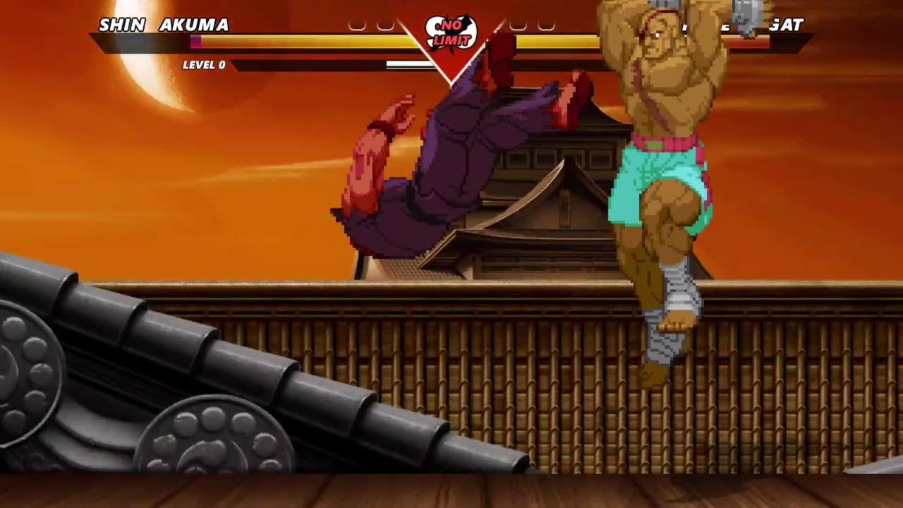 SHIN AKUMA vs SUPREME SAGAT - (Hardest AI)